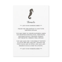 Clay Seahorse Beach Trouwdetail