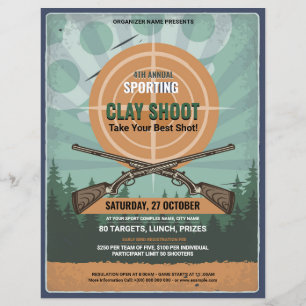Clay Shoot Voltooiingsflyer