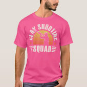 Clay Shooting Squad Pull Trap Pigeon Shotgun Clay  T-shirt (Voorkant)