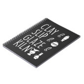 Clay Slip Glaze Kiln Pottery Ceramic Notitieboek (Linkerzijde)