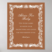 Clay Talavera Tegel Advies voor Baby shower Game Poster (Voorkant)