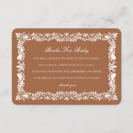 Clay Talavera Tegel Boeken Baby Uitnodiging Invoeg Informatiekaartje