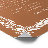 Clay Talavera Tegel Dont Say Baby shower Game Poster (Hoek)