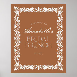 Clay Talavera Tegel Fiesta Bruids Brunch Welkom Poster