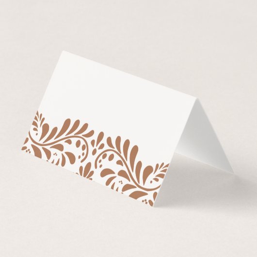 Clay Talavera Tegel Fiesta Place Card Tafeldecor Kaart (Voorkant)