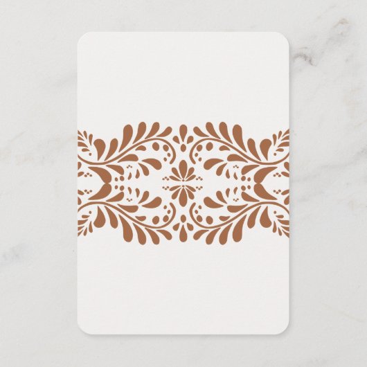 Clay Talavera Tegel Share Recept Uitnodiging Invoe Informatiekaartje (Achterkant)