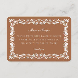 Clay Talavera Tegel Share Recept Uitnodiging Invoe Informatiekaartje