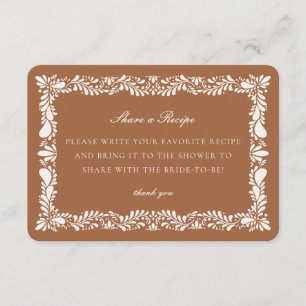 Clay Talavera Tegel Share Recept Uitnodiging Invoe Informatiekaartje