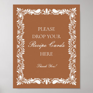 Clay Talavera Tegel Spaans Deel een Recept Bruids Poster