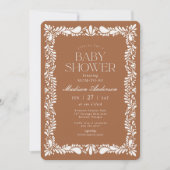 Clay Talavera Tegel Spaans Fiesta Baby shower Kaart (Voorkant)