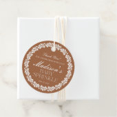 Clay Talavera Tegel Spaans Fiesta Baby Sprinkle Bedankjes Labels (In situ)