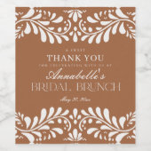 Clay Talavera Tegel Spaans Fiesta Bruidsbrunch Wijn Etiket (Enkel label)