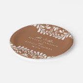 Clay Talavera Tegel Spaans Fiesta bruiloft Papieren Bordje (Gekanteld)