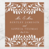 Clay Talavera Tegel Spaans Fiesta bruiloft Wijn Etiket (Enkel label)