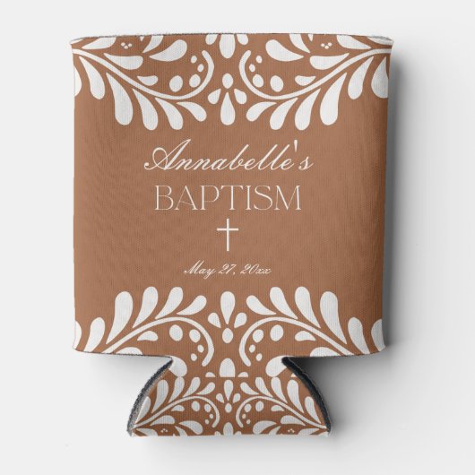 Clay Talavera Tegel Spaans Fiesta Doopsel gunsten Blikjeskoeler (Voorkant)