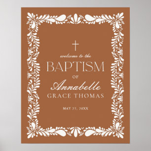 Clay Talavera Tegel Spaans Fiesta Doopsel Welkom Poster