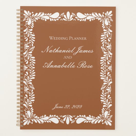 Clay Talavera Tegel Spaans Fiesta Floral Wedding Planner (Voorkant)