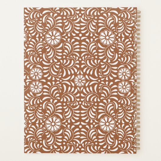 Clay Talavera Tegel Spaans Fiesta Floral Wedding Planner (Achterkant)