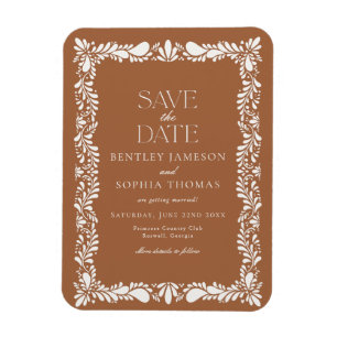 Clay Talavera Tegel Spaans Fiesta Save the Date Magneet