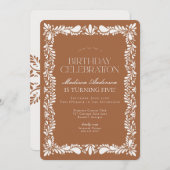 Clay Talavera Tegel Spaans Fiesta verjaardagsfeest Kaart (Voorkant / Achterkant)