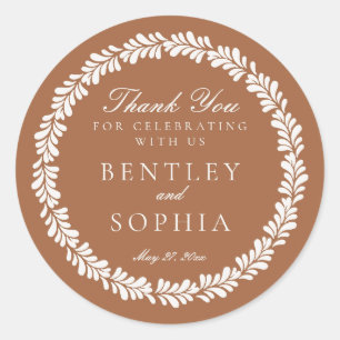 Clay Talavera Tegel Spaans Fiesta Wedding Favoriet Ronde Sticker