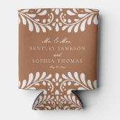 Clay Talavera Tegel Spaans Fiesta Wedding Favors Blikjeskoeler (Voorkant)