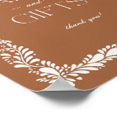 Clay Talavera Tegel Spaans Kaarten en geschenken T Poster (Hoek)