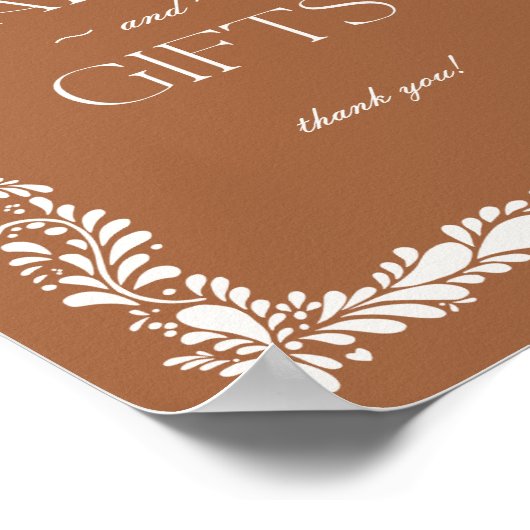 Clay Talavera Tegel Spaans Kaarten en geschenken T Poster (Hoek)