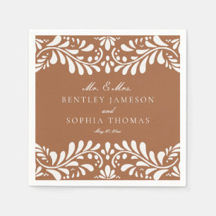 Clay Talavera Tegel Spaanse stijl Fiesta bruiloft Servet