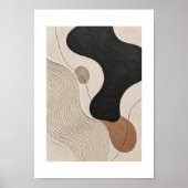 Clay Tide | Minimal Abstract Plaster Art Print (Voorkant)
