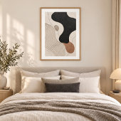 Clay Tide | Minimal Abstract Plaster Art Print