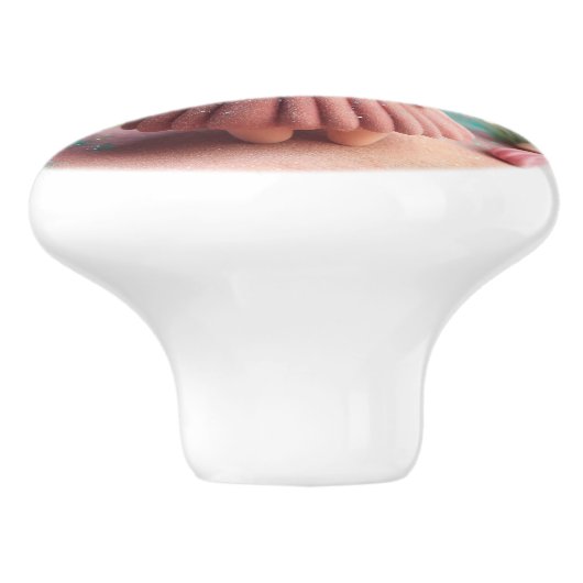 Clay Unicorn Angel Keramische Knop (Zijkant)