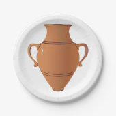Clay Vase Paper-Borden Papieren Bordje (Voorkant)