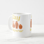 Clay Whisperer Ceramic Funny Pottery Koffiemok (Voorkant links)