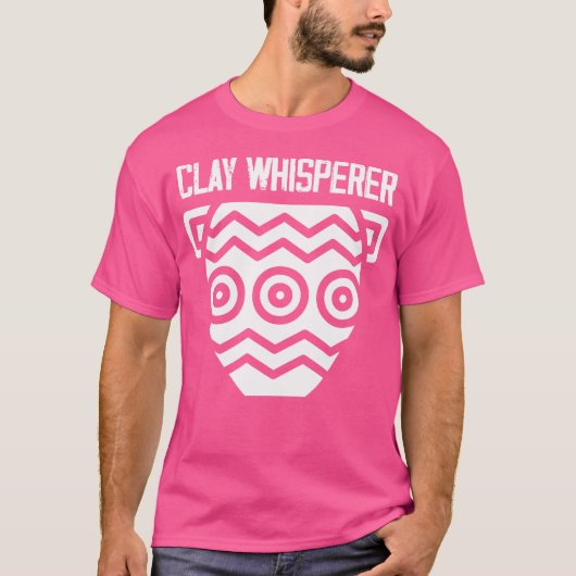 Clay Whisperer Grappige Keramiek T-shirt (Voorkant)