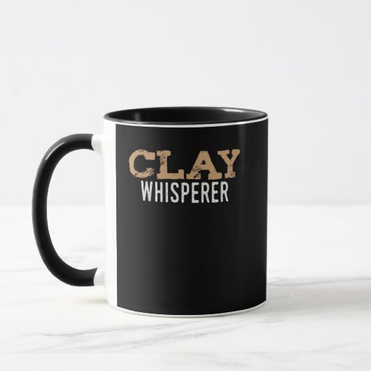 Clay Whisperer Pottery Ceramic Kiln Crafting Mok (Links)