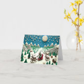 Claymation Krampus Kaart (Gele Bloem)