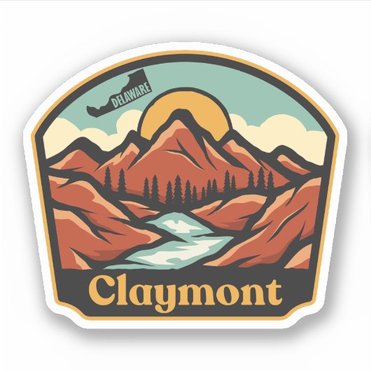 Claymont, Delaware Sticker (Voorkant)