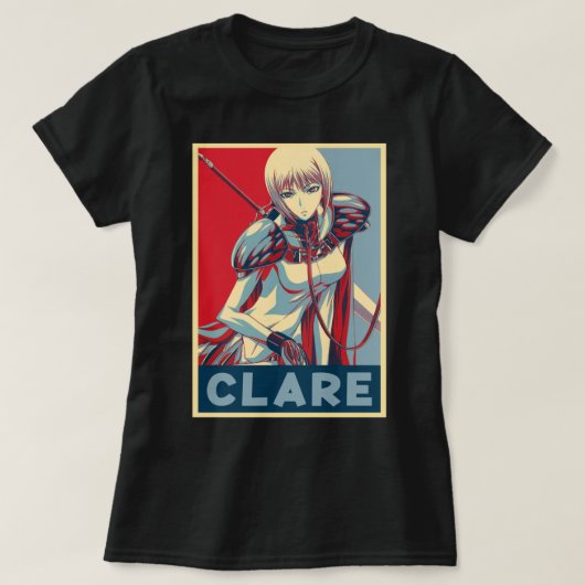 Claymore Anime Character CLARE Art Classic T Shirt (Design voorkant)