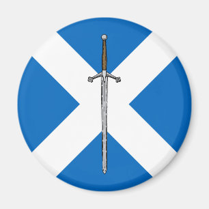 Claymore en Saltire Magneet
