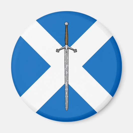 Claymore en Saltire Magneet (Voorkant)