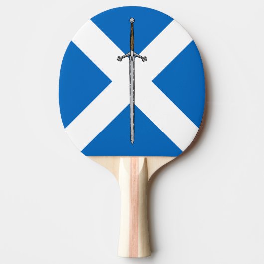 Claymore en Saltire Tafeltennisbatje (Voorkant)