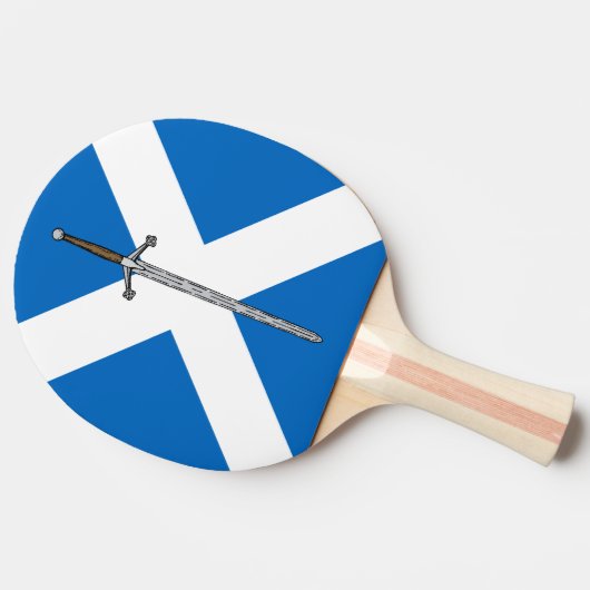 Claymore en Saltire Tafeltennisbatje (Zijkant)