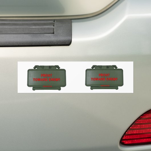 CLAYMORE MINE (2 voor 1) Bumpersticker (Op auto)