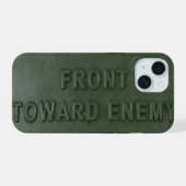 Claymore Mine iPhone 15 Case (Achterkant horizontaal)