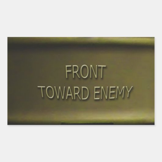 Claymore Mine Sticker Mk II Front Toward Enemy (Voorkant)