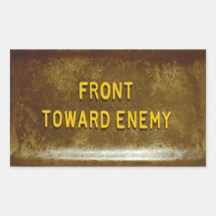 Claymore Mine Telefoon Hoesje Mk I Voorzijde Naar  Rechthoekige Sticker