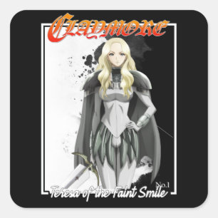Claymore - Teresa of the Faint Smile Vierkante Sticker