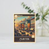Clayton, Delaware | Oude ansichtkaart Briefkaart (Staand voorkant)