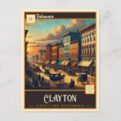 Clayton, Delaware | Oude ansichtkaart Briefkaart (Voorkant)
